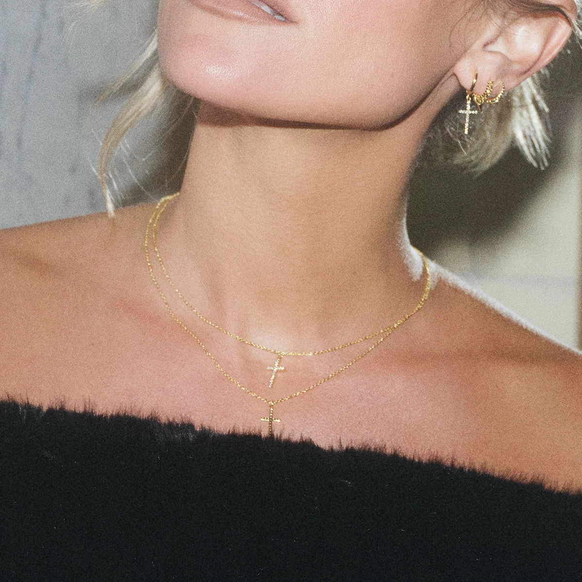 Pavé Cross Necklace 4 Pavé Cross Necklace - Image 2