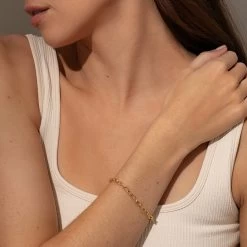 Standard Cable Chain Bracelet -Uncommon James J16B CABLECHAIN GOLD M1