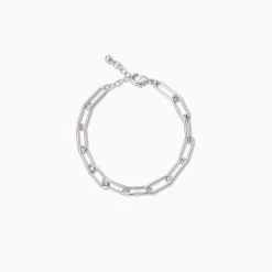 Staple Paperclip Chain Bracelet 16 Staple Paperclip Chain Bracelet -Uncommon James J16B PAPERCLIP SILVER 1