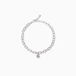 Simple Evil Eye Bracelet -Uncommon James J16B SIMPLEEYEBRACE SILVER 1