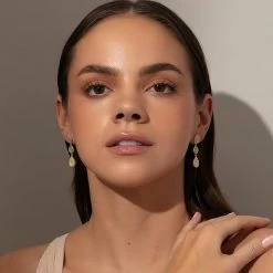 Antique Dangle Earrings -Uncommon James J16E ANTIQUE GOLD M1