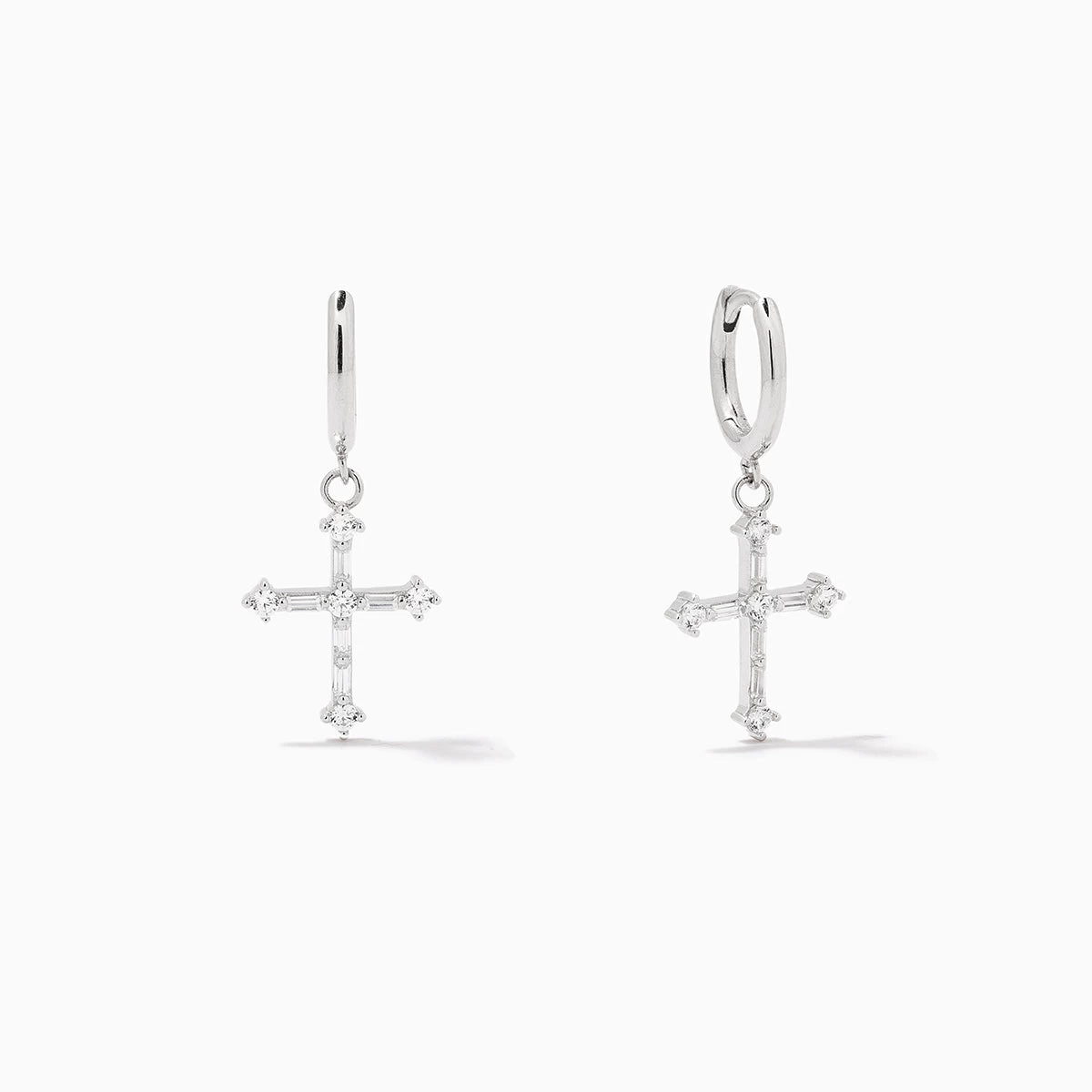 Bold Cross Huggie Earrings 3 Bold Cross Huggie Earrings