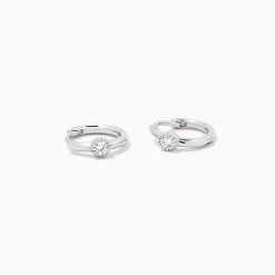 Center Stage Huggie Earrings -Uncommon James J16E CENTERSTAGECZ SS 2