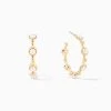 Chic Pearl Hoop Earrings -Uncommon James J16E CHICPEARL GOLD 1