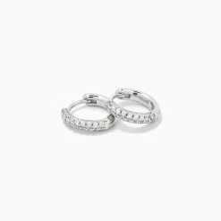 Luminous Pavé Huggie Earrings -Uncommon James J16E LUMINOUSHUG SS 2