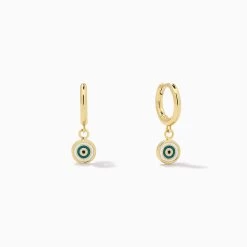 Simple Evil Eye Huggie Earrings