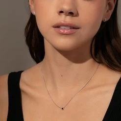 Black Hole Pendant Necklace 11 Black Hole Pendant Necklace -Uncommon James J16N BLACKHOLE SS M1