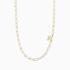 Cursive Initial Necklace 29 Cursive Initial Necklace -Uncommon James J16N CURSIVE GOLD H 1