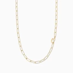 Cursive Initial Necklace 36 Cursive Initial Necklace -Uncommon James J16N CURSIVE GOLD O 1