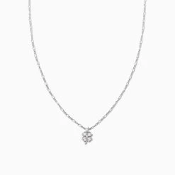 Four Leaf Clover Necklace -Uncommon James J16N FOURLEAF SILVER 1