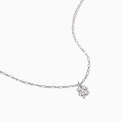 Four Leaf Clover Necklace -Uncommon James J16N FOURLEAF SILVER 2
