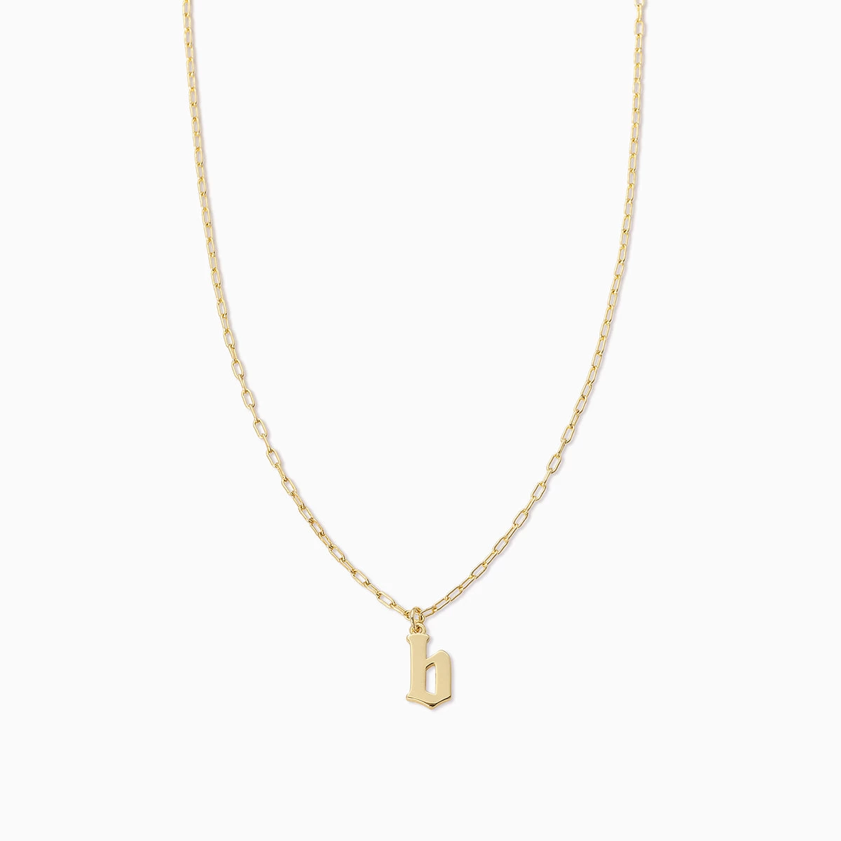 Gothic Initial Pendant Necklace 4 Gothic Initial Pendant Necklace - Image 2