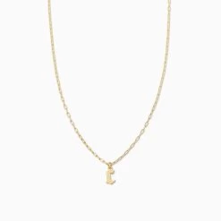 Gothic Initial Pendant Necklace 24 Gothic Initial Pendant Necklace -Uncommon James J16N GOTHICPEN GOLD C 1