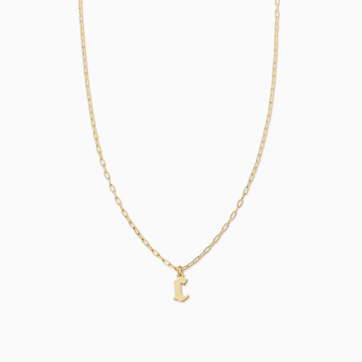 Gothic Initial Pendant Necklace 5 Gothic Initial Pendant Necklace - Image 3