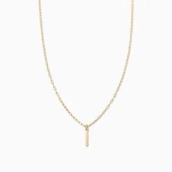 Gothic Initial Pendant Necklace 30 Gothic Initial Pendant Necklace -Uncommon James J16N GOTHICPEN GOLD I 1