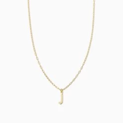 Gothic Initial Pendant Necklace 31 Gothic Initial Pendant Necklace -Uncommon James J16N GOTHICPEN GOLD J 1