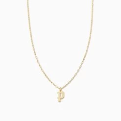 Gothic Initial Pendant Necklace 37 Gothic Initial Pendant Necklace -Uncommon James J16N GOTHICPEN GOLD P 1