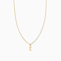 Gothic Initial Pendant Necklace 41 Gothic Initial Pendant Necklace -Uncommon James J16N GOTHICPEN GOLD T 1