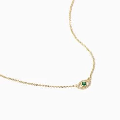 Evil Eye Pavé Necklace -Uncommon James J16N PAVEEYENECK GOLD 2