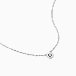 Simple Evil Eye Necklace 15 Simple Evil Eye Necklace -Uncommon James J16N SIMPLEEYENECK SILVER 2