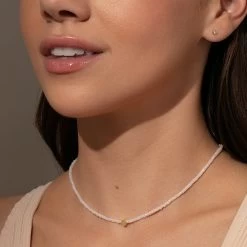 With Love Beaded Necklace -Uncommon James J16N WITHLOVE GOLD M1