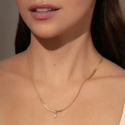 Work It Herringbone Chain Necklace 11 Work It Herringbone Chain Necklace -Uncommon James J16N WORKIT GOLD M1