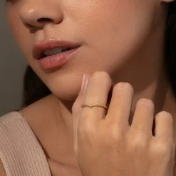 Take A Dip Pavé Ring 11 Take A Dip Pavé Ring -Uncommon James J16R DIPPAVE GOLD m1