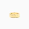 Parthenon Ribbed Ring -Uncommon James J16R PARTHENON GOLD 1