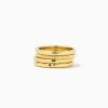 Textured Ring Stack (Set Of 4) -Uncommon James J16R TEXTUREDSTACK GOLD 1