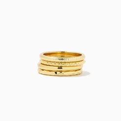 Textured Ring Stack (Set Of 4)