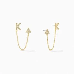 Initial Ear Climber -Uncommon James UJ5168