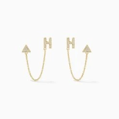 Initial Ear Climber -Uncommon James UJ5168 H v3