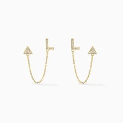 Initial Ear Climber -Uncommon James UJ5168 L v3