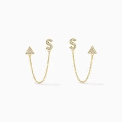 Initial Ear Climber -Uncommon James UJ5168 S v3