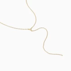 Triangle Diamond Vermeil Lariat Necklace -Uncommon James VJ12N TRILARIAT GOLD 2