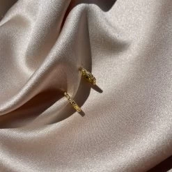 Diamond Pavé Vermeil Huggies -Uncommon James VJ13E DIAMONDHUG GOLD 4