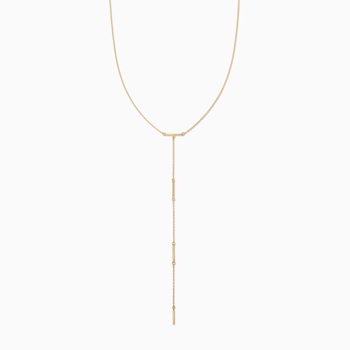Levels Lariat Vermeil Necklace 5 Levels Lariat Vermeil Necklace - Image 3