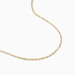 Twist Chain Vermeil Necklace -Uncommon James VJ13N TWISTCHAIN GOLD 2