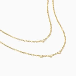 Layered Chain Vermeil Necklace -Uncommon James VJ16N LAYEREDCHAIN GOLD 2