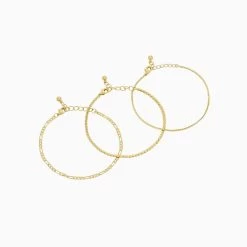 Gilded Bracelets (Set Of 3)